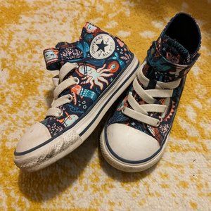 Converse Mermaid High Top Toddler Size 8 EU 24 Chuck Taylor All Star 667200F